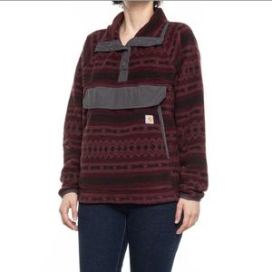 Womens Carhartt quarter snap fleece jacket